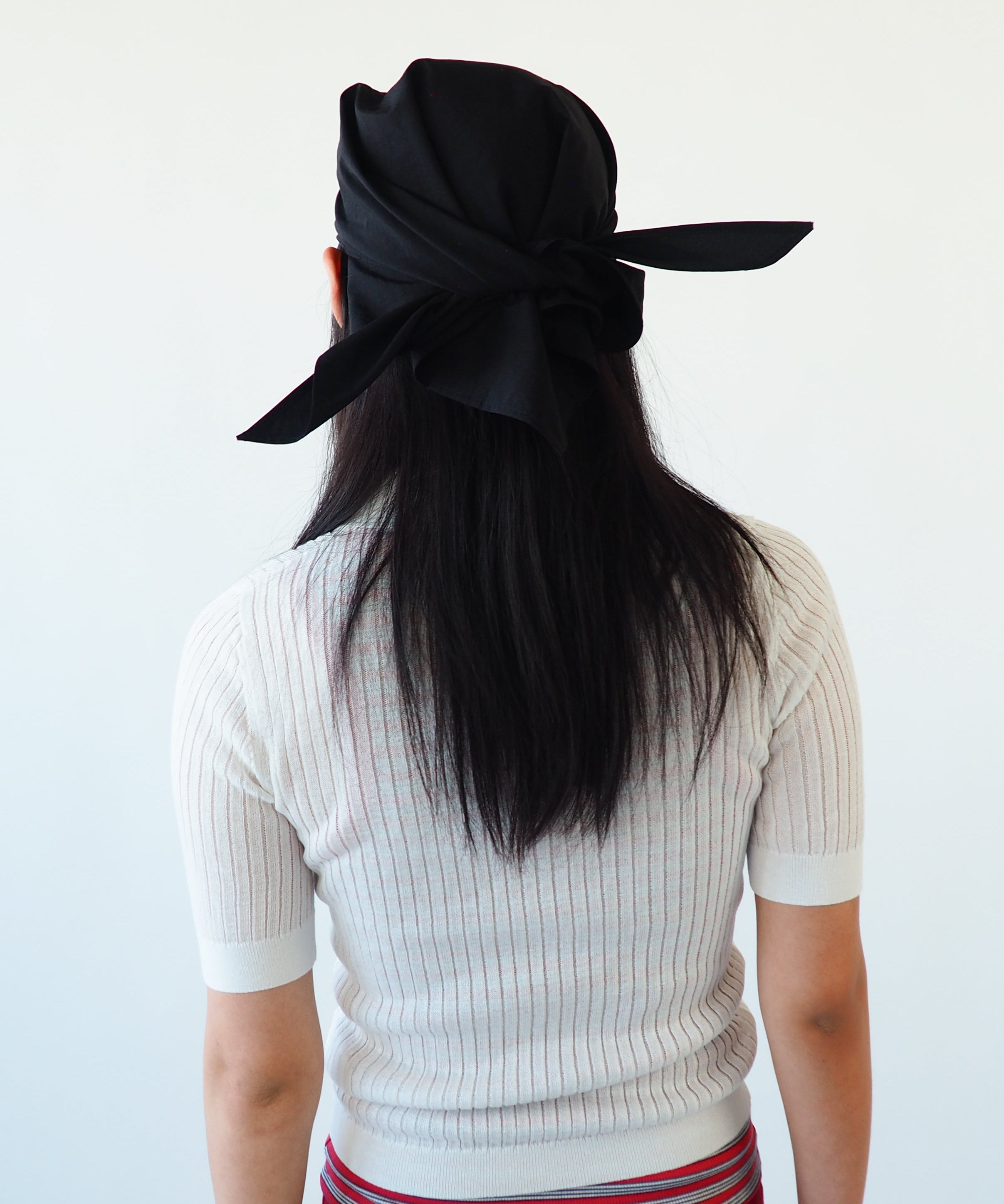 Brim Scarf in Black Nylon - CLYDE