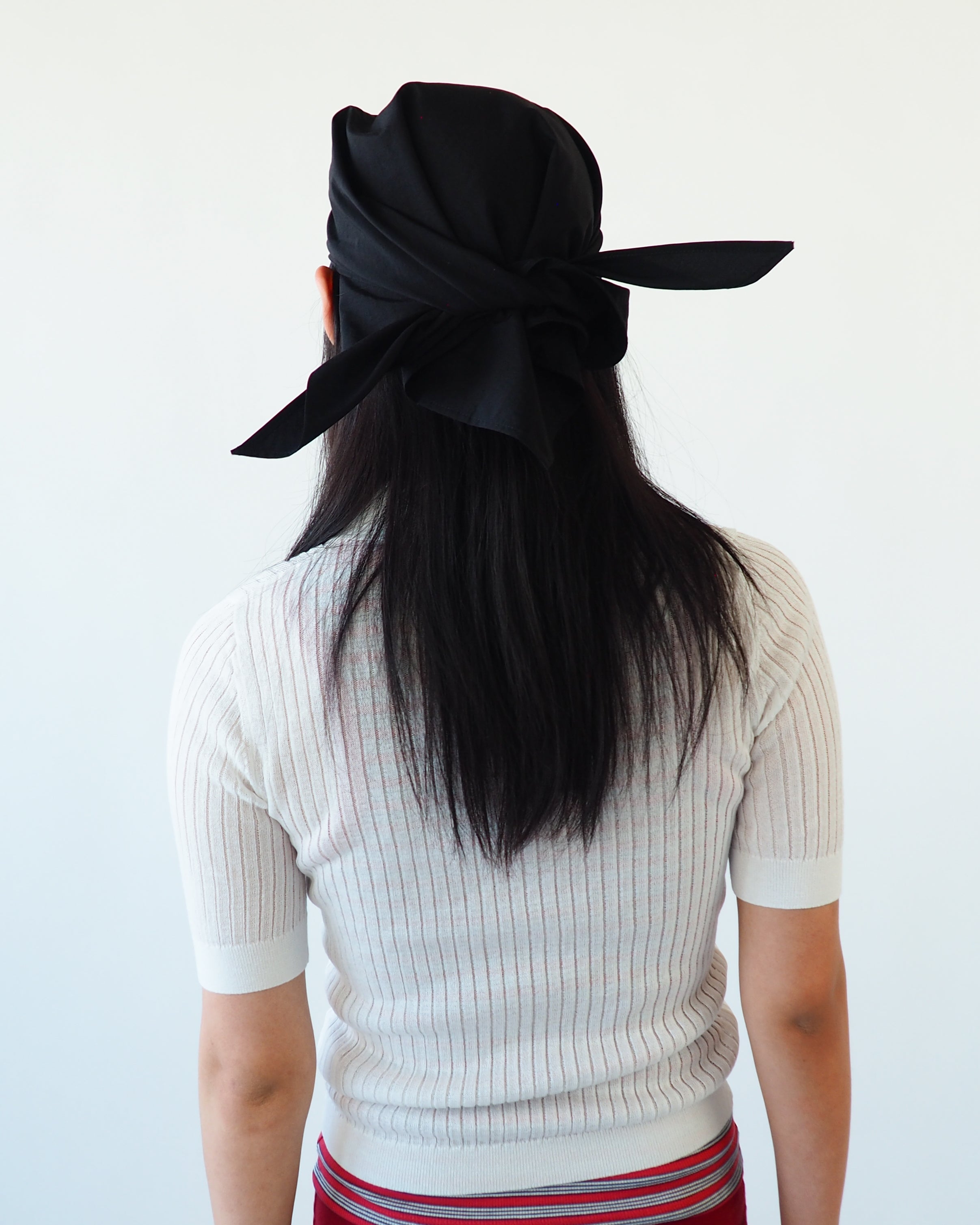 Brim Scarf in Black Nylon - CLYDE