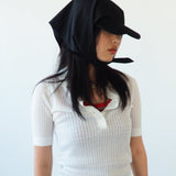 Brim Scarf in Black Nylon - CLYDE