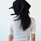 Brim Scarf in Black Nylon - CLYDE