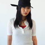 Brim Scarf in Black Nylon - CLYDE