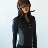 Brim Scarf in Brown - CLYDE