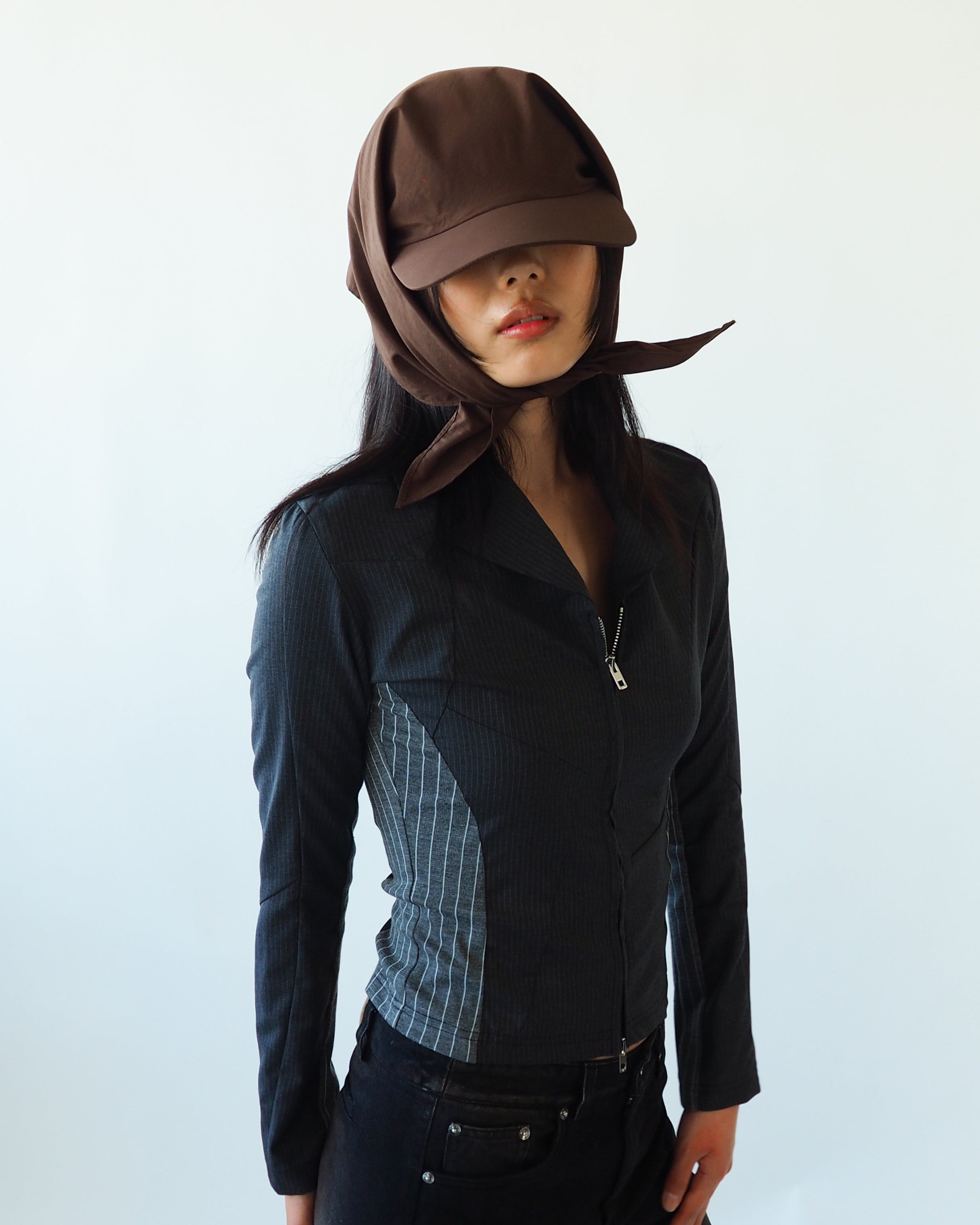 Brim Scarf in Brown - CLYDE