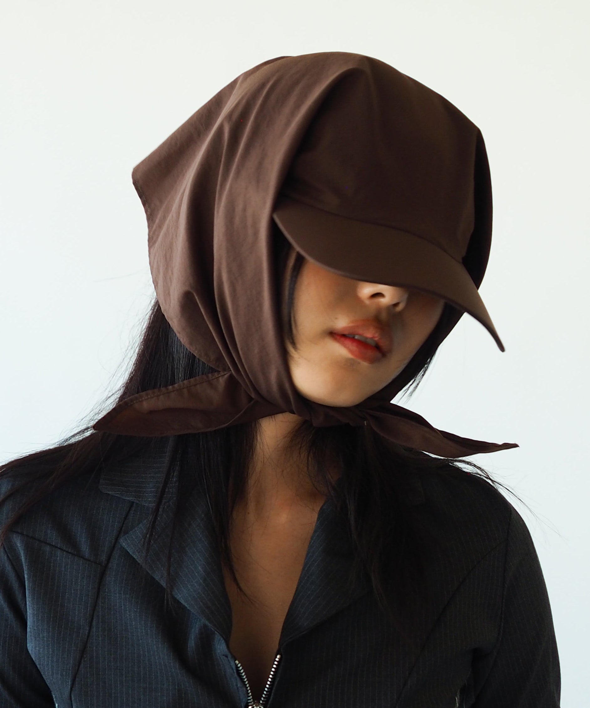 Brim Scarf in Brown - CLYDE