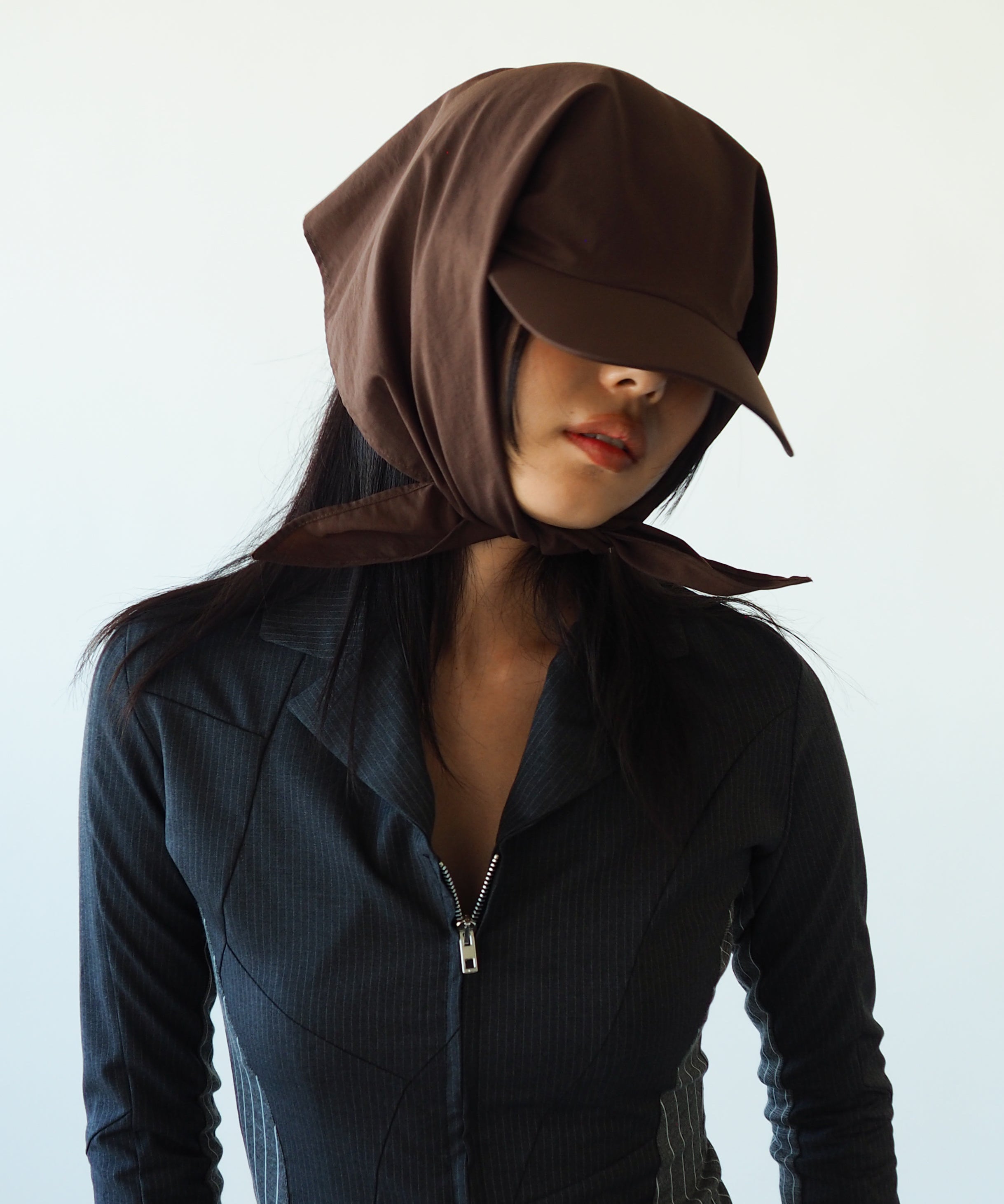 Brim Scarf in Brown - CLYDE