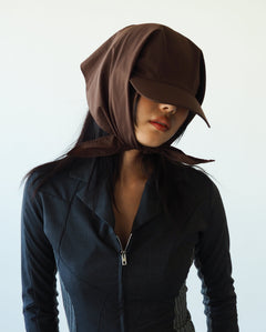 Brim Scarf in Brown - CLYDE