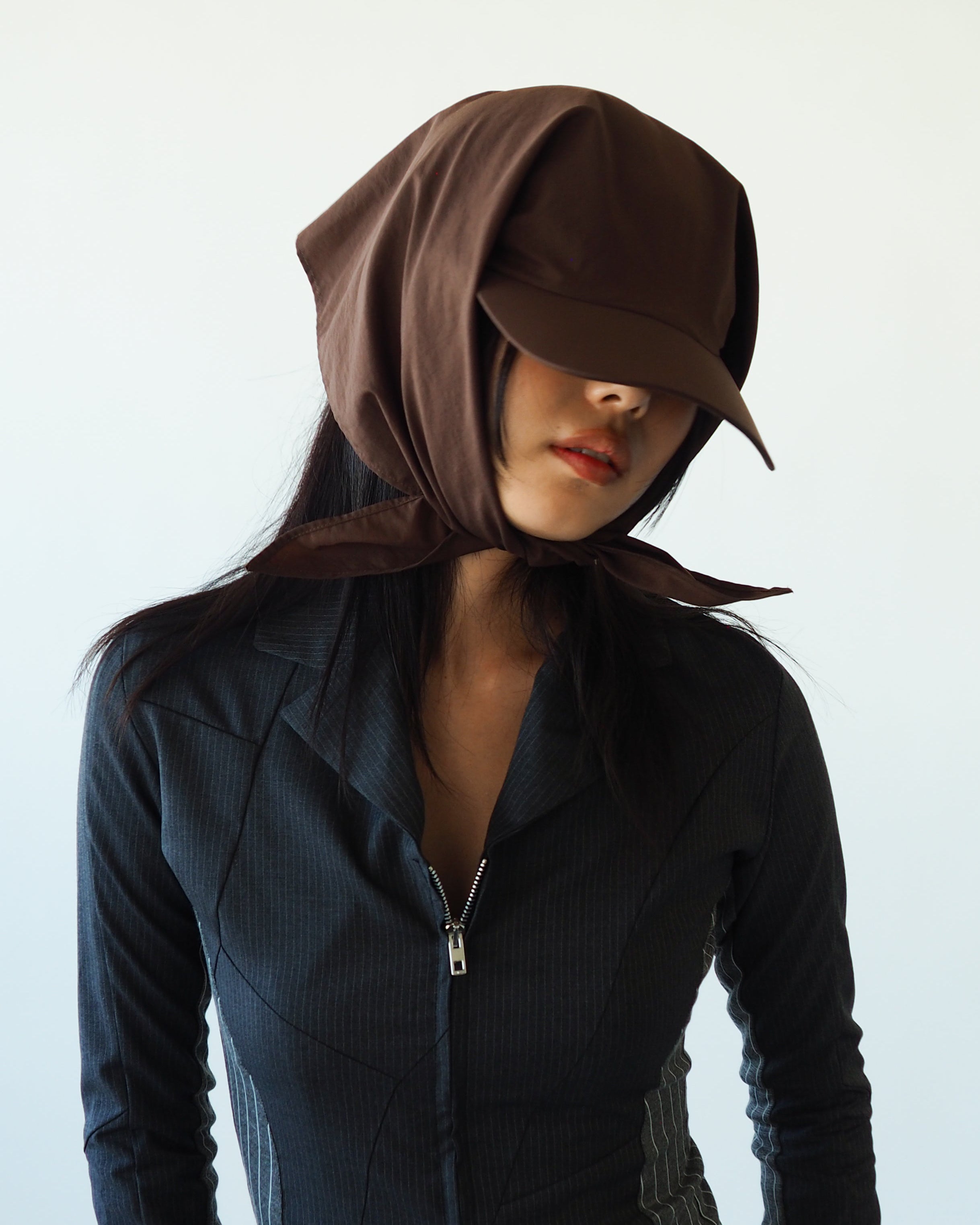 Brim Scarf in Brown - CLYDE