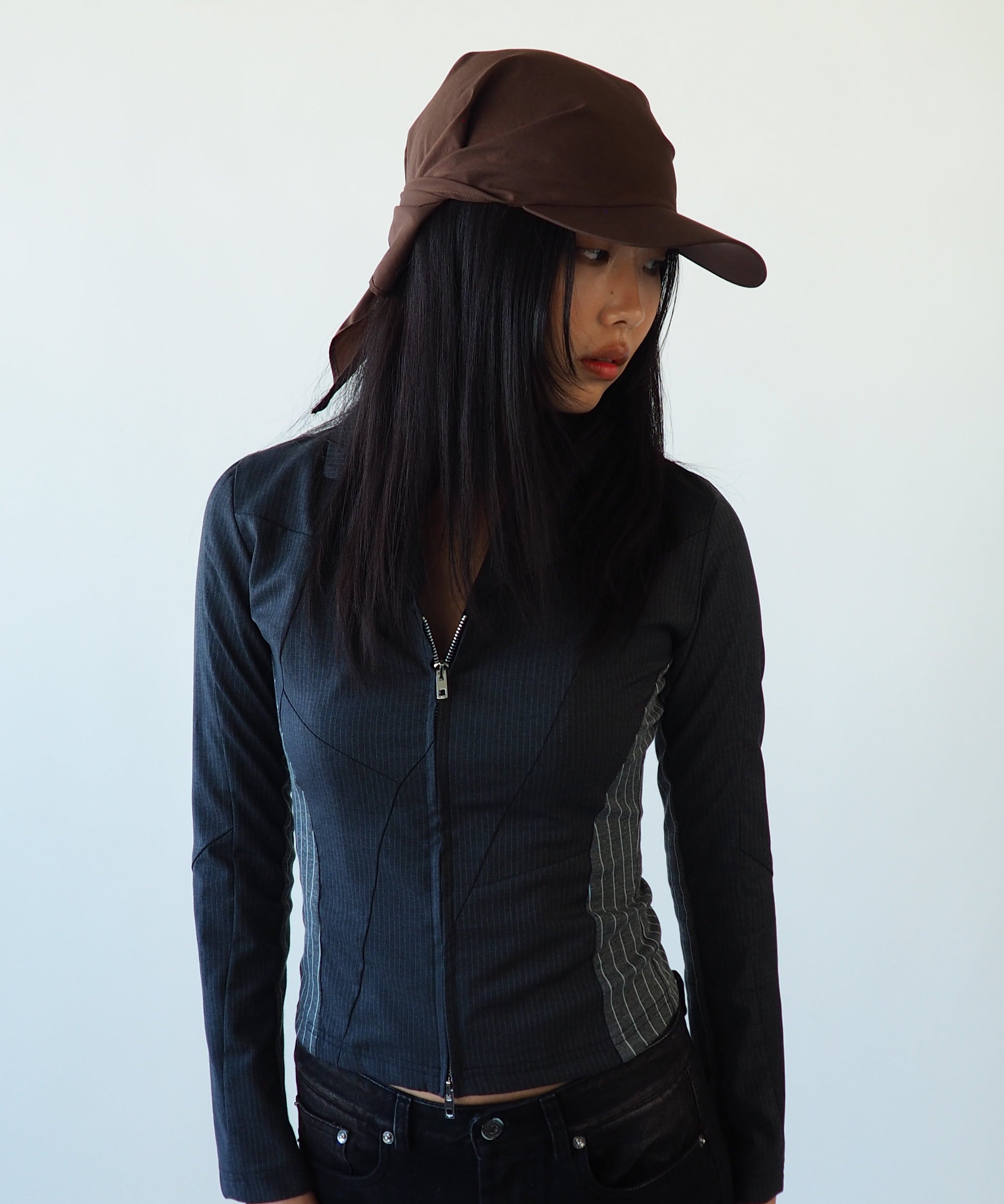 Brim Scarf in Brown - CLYDE