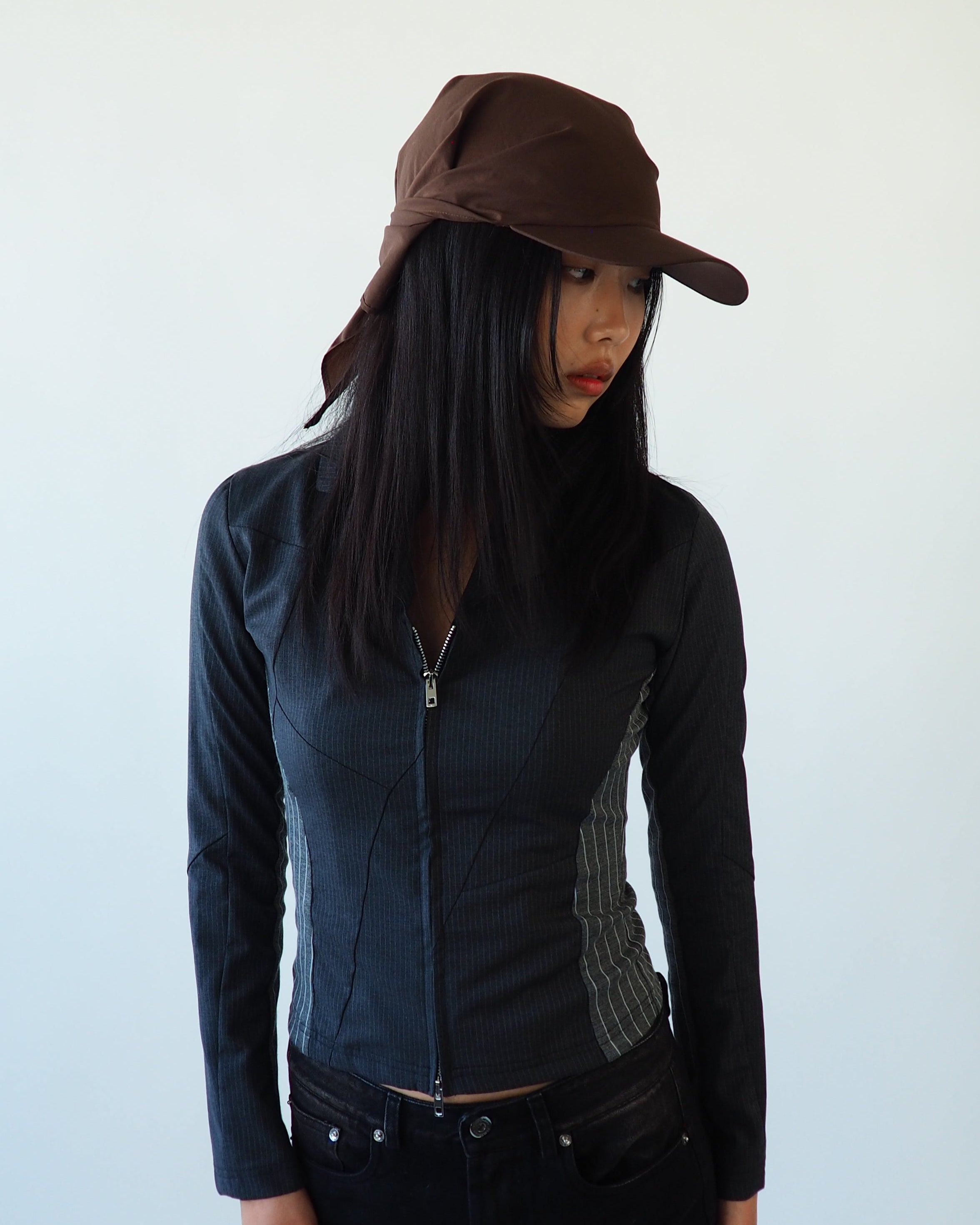 Brim Scarf in Brown - CLYDE