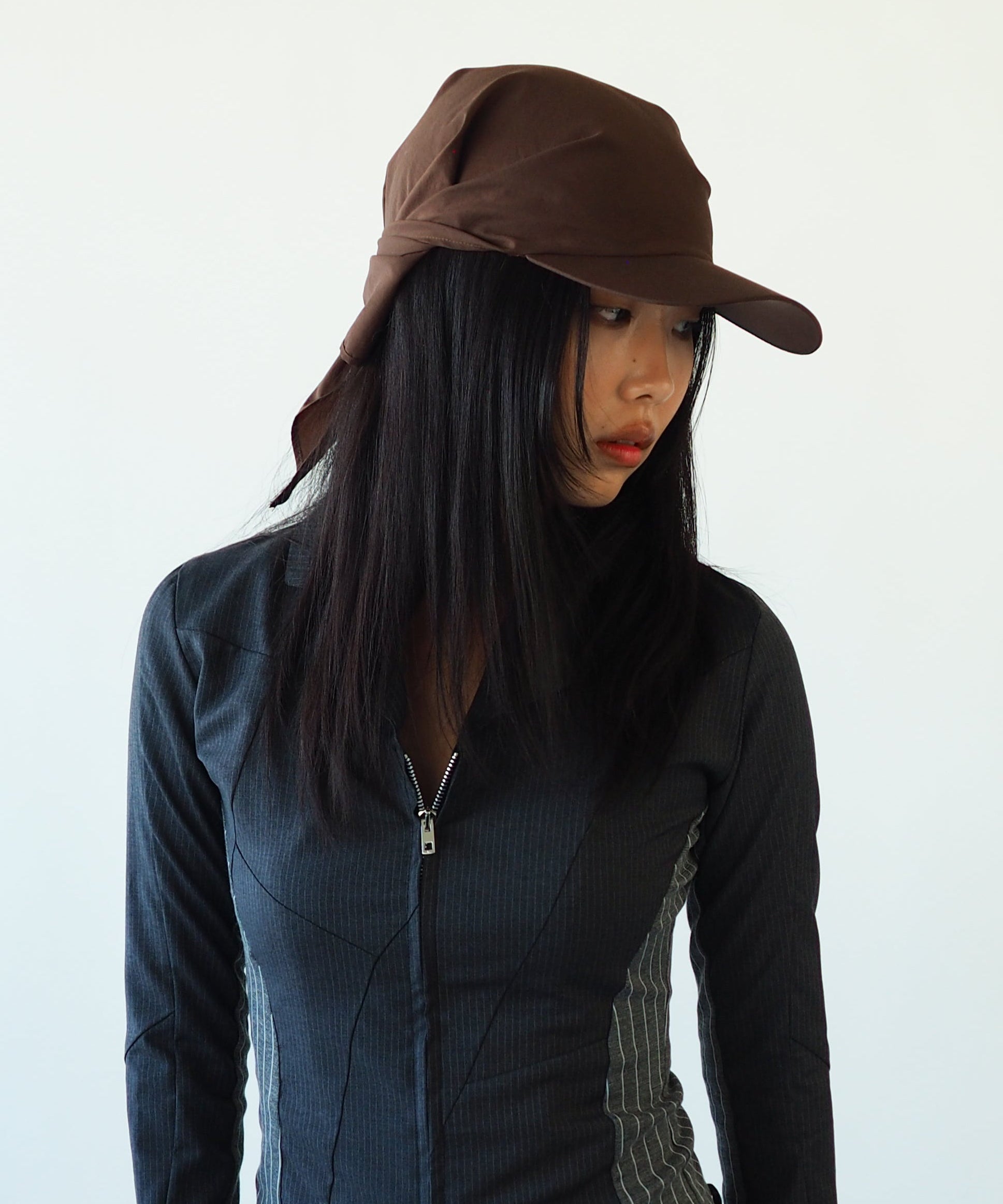 Brim Scarf in Brown - CLYDE