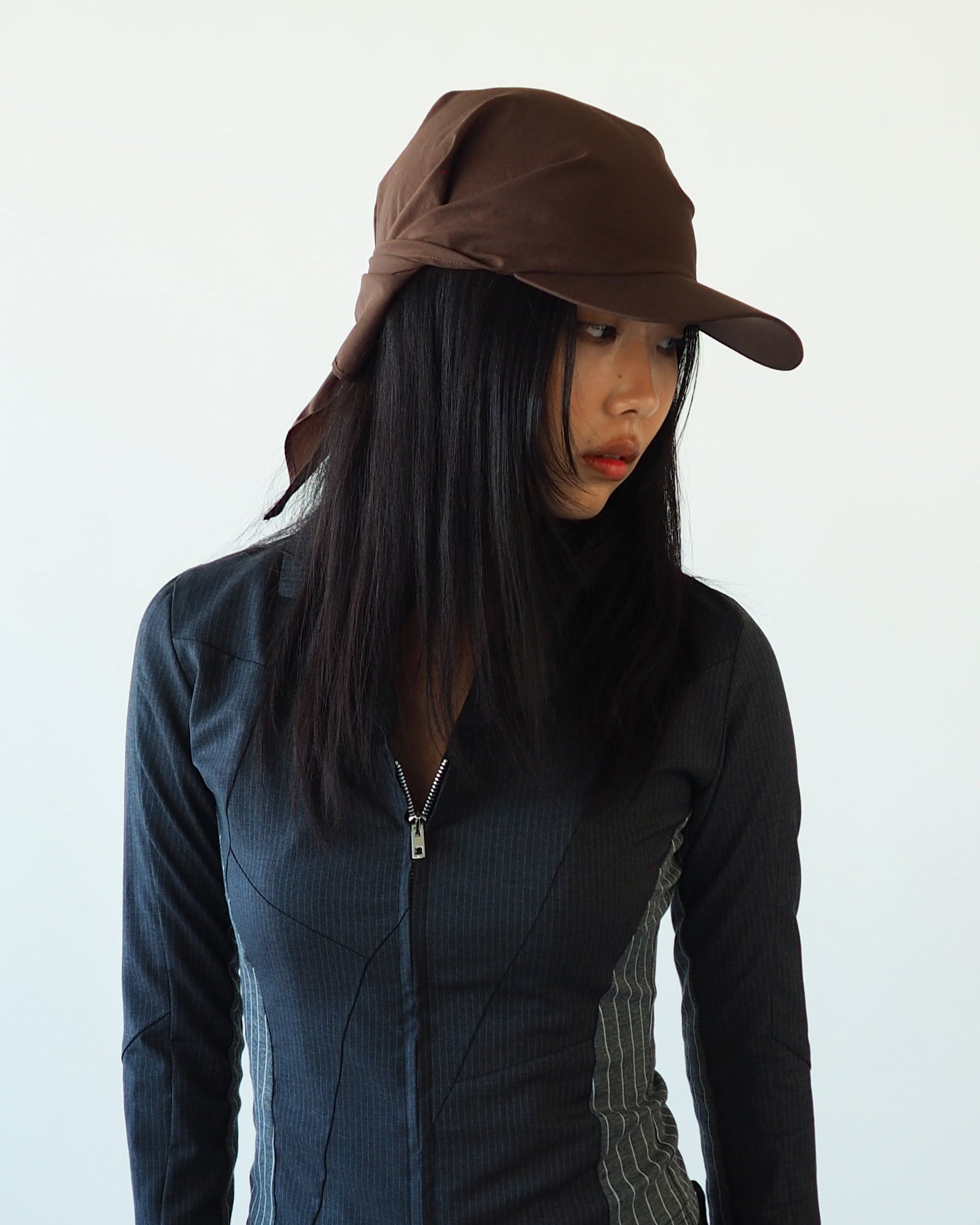 Brim Scarf in Brown - CLYDE