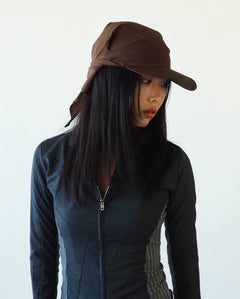 Brim Scarf in Brown - CLYDE