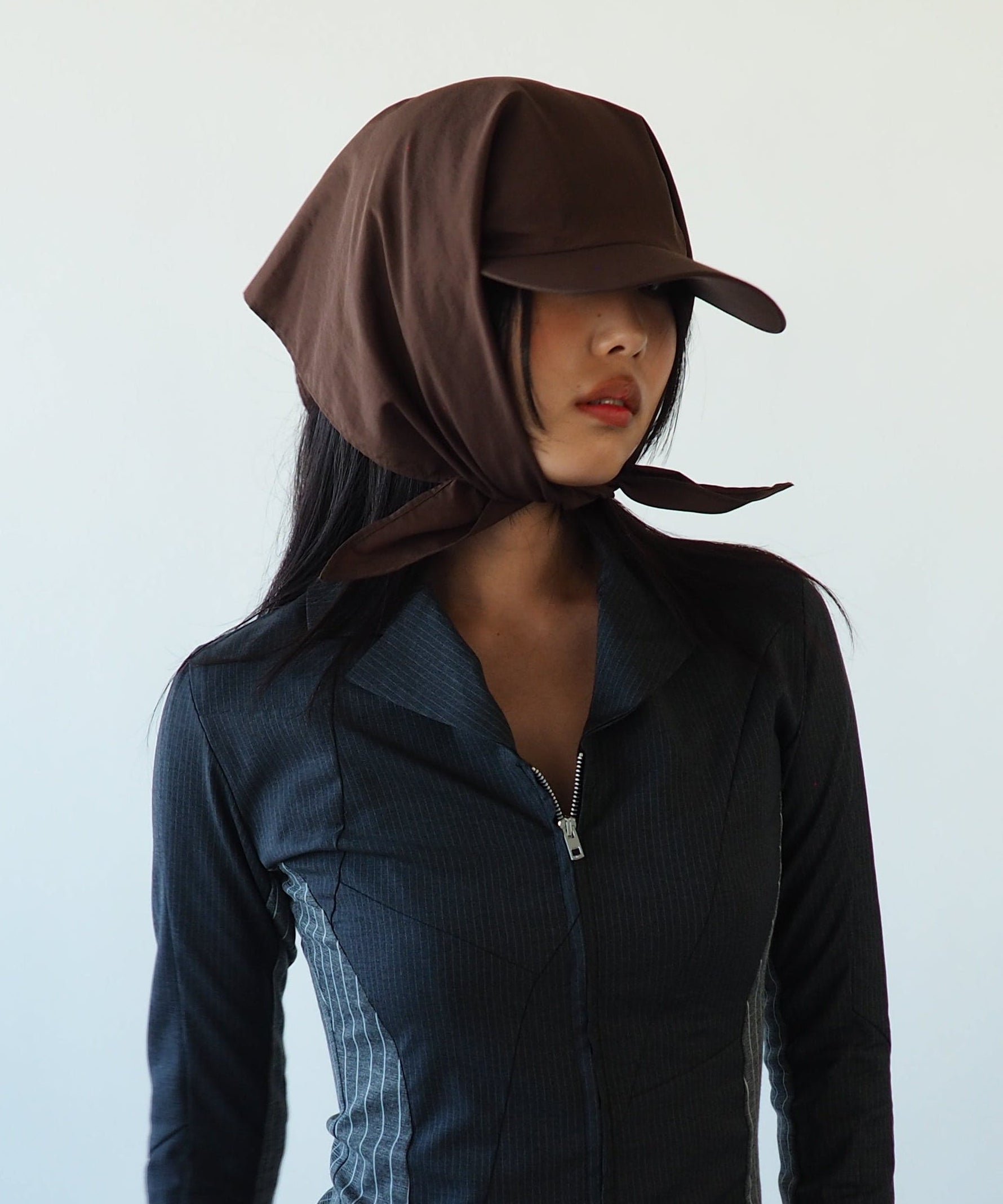 Brim Scarf in Brown - CLYDE