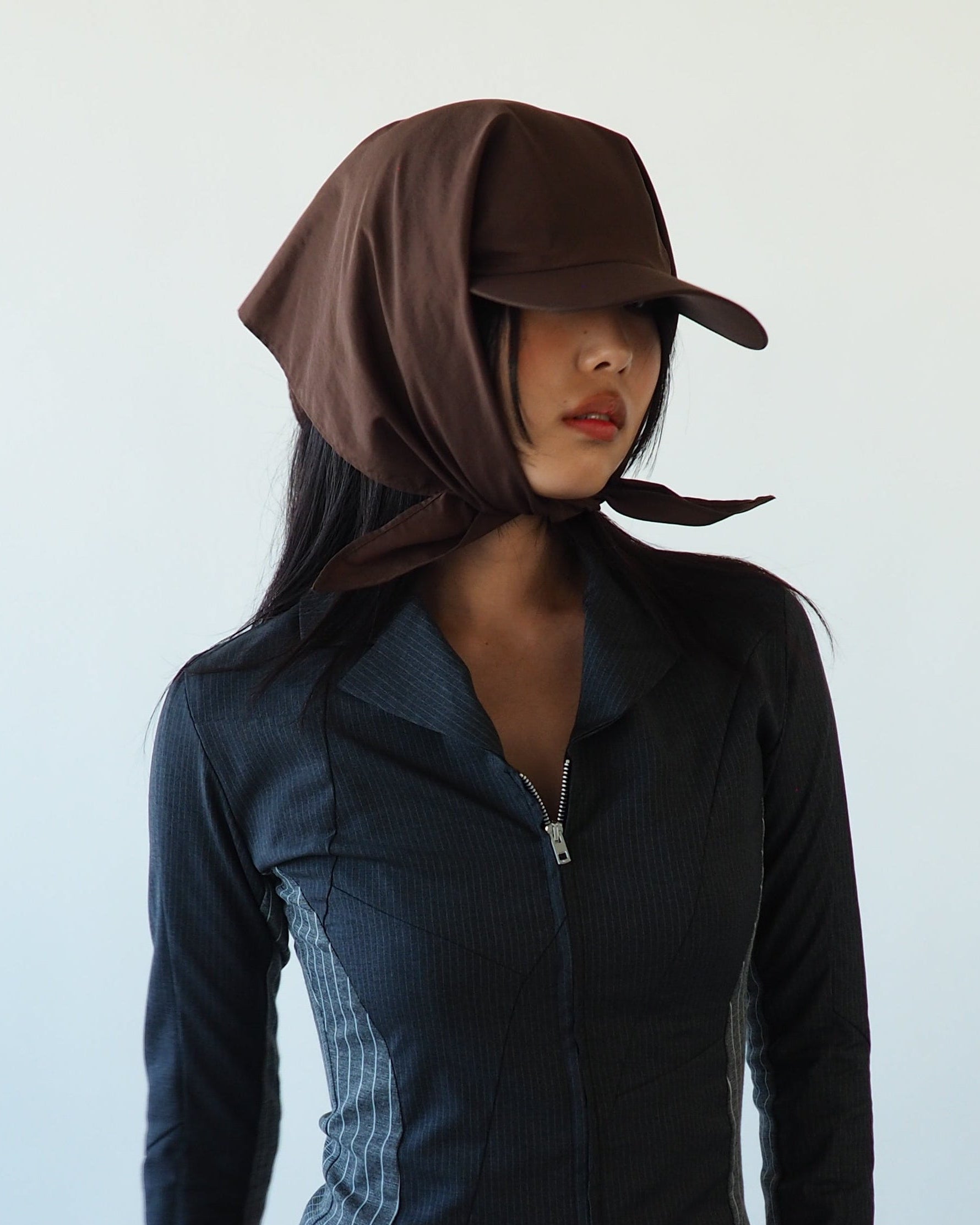 Brim Scarf in Brown - CLYDE