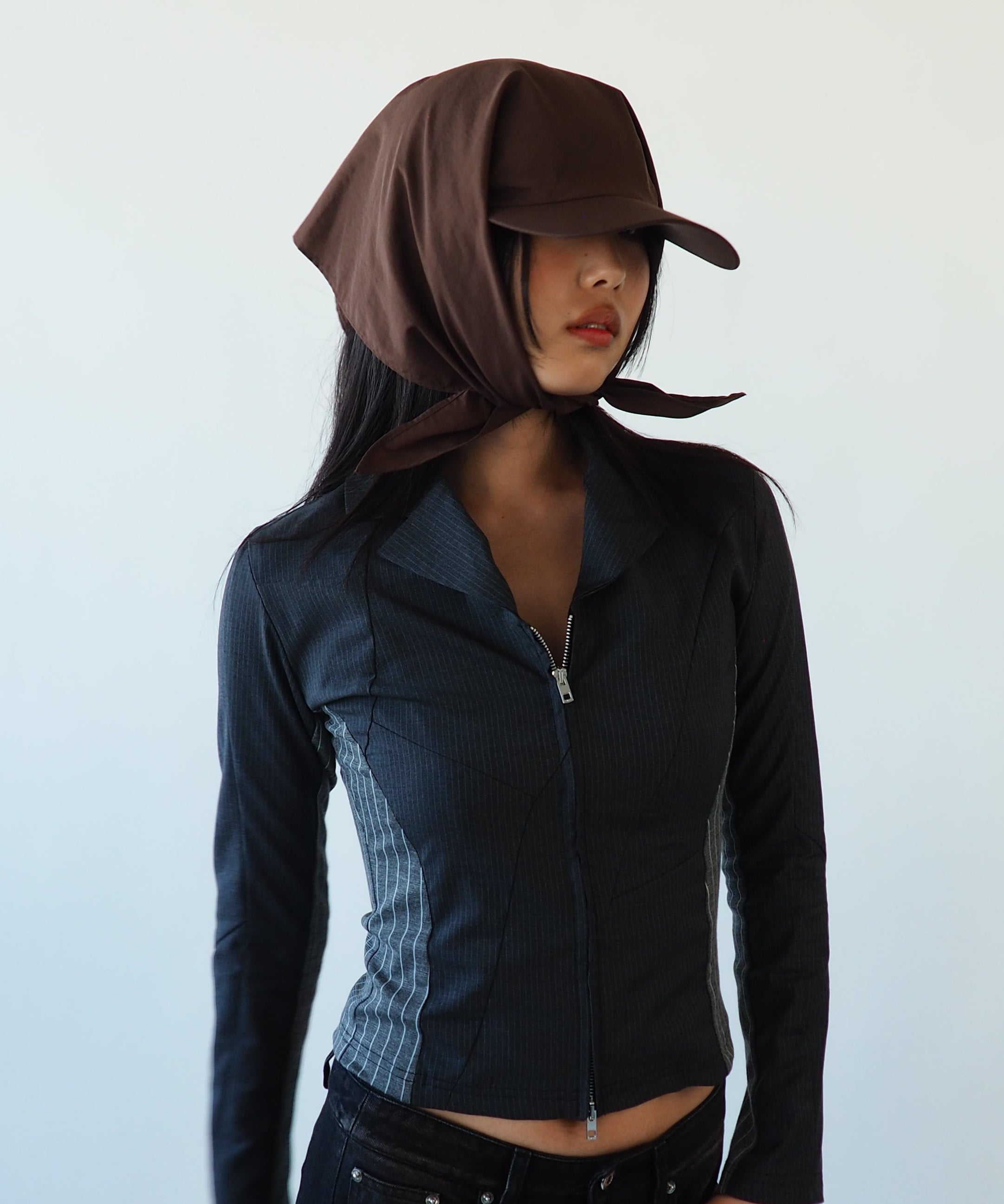 Brim Scarf in Brown - CLYDE