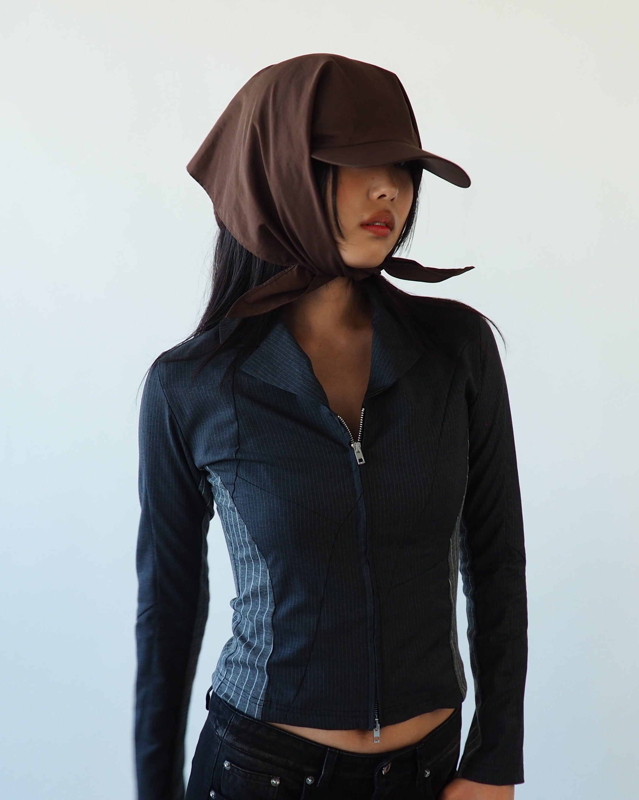 Brim Scarf in Brown - CLYDE