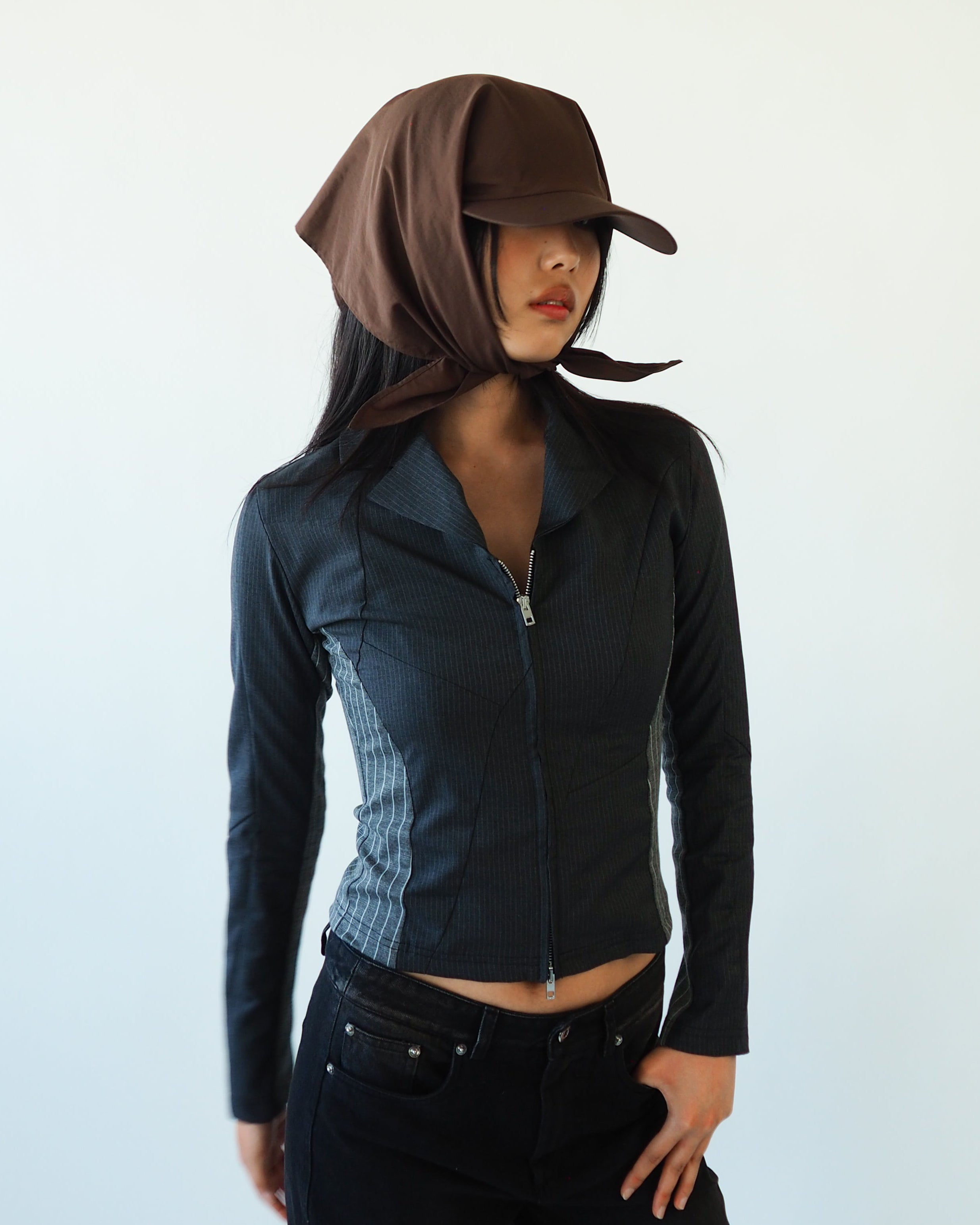 Brim Scarf in Brown - CLYDE