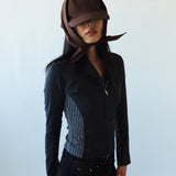 Brim Scarf in Brown - CLYDE