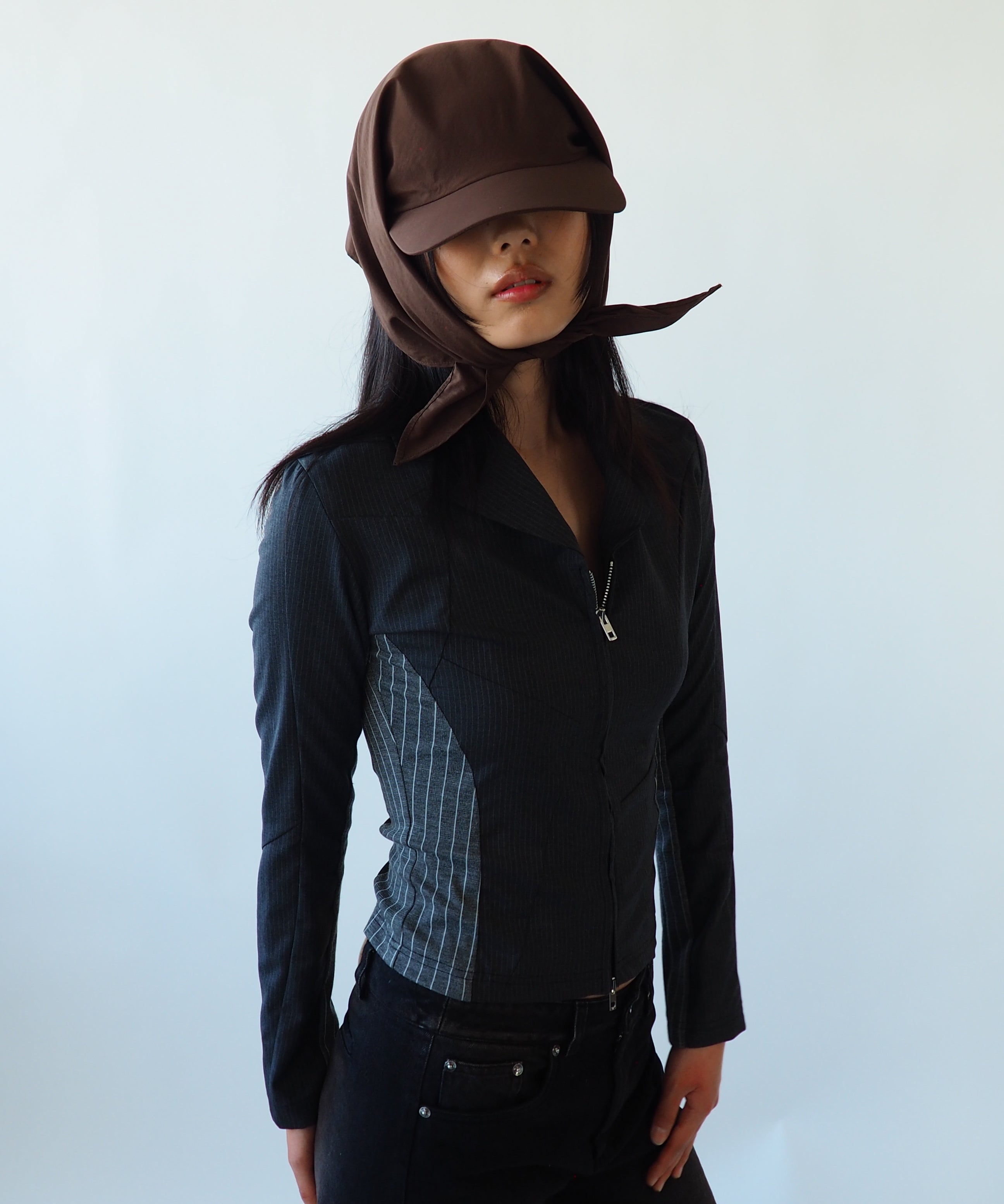 Brim Scarf in Brown - CLYDE
