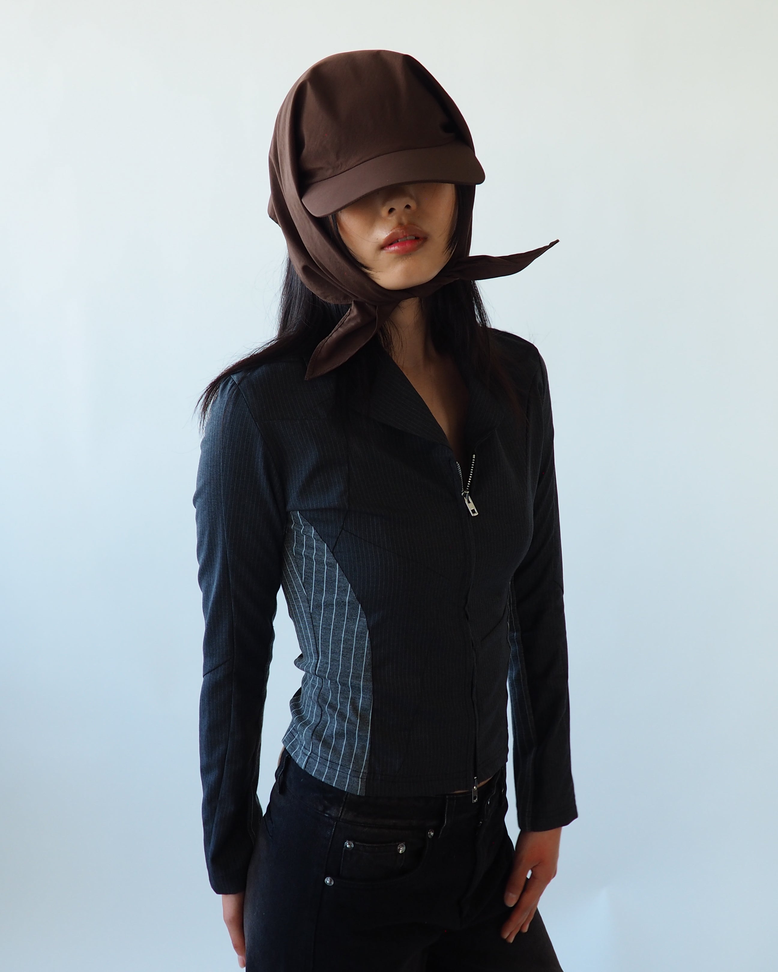 Brim Scarf in Brown - CLYDE