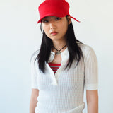 Brim Scarf in Red Nylon - CLYDE