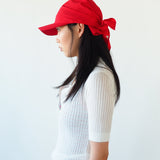 Brim Scarf in Red Nylon - CLYDE