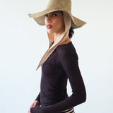 Caro Hat w. Neck Shade in Seagrass - CLYDE