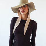 Caro Hat w. Neck Shade in Seagrass - CLYDE