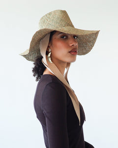 Caro Hat w. Neck Shade in Seagrass - CLYDE