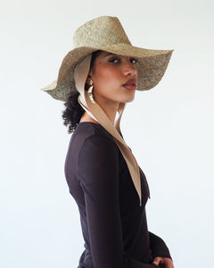 Caro Hat w. Neck Shade in Seagrass - CLYDE