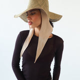 Caro Hat w. Neck Shade in Seagrass - CLYDE