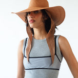 Caro Hat in Umber Brown w. Neck Shade - CLYDE