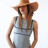 Caro Hat in Umber Brown w. Neck Shade - CLYDE