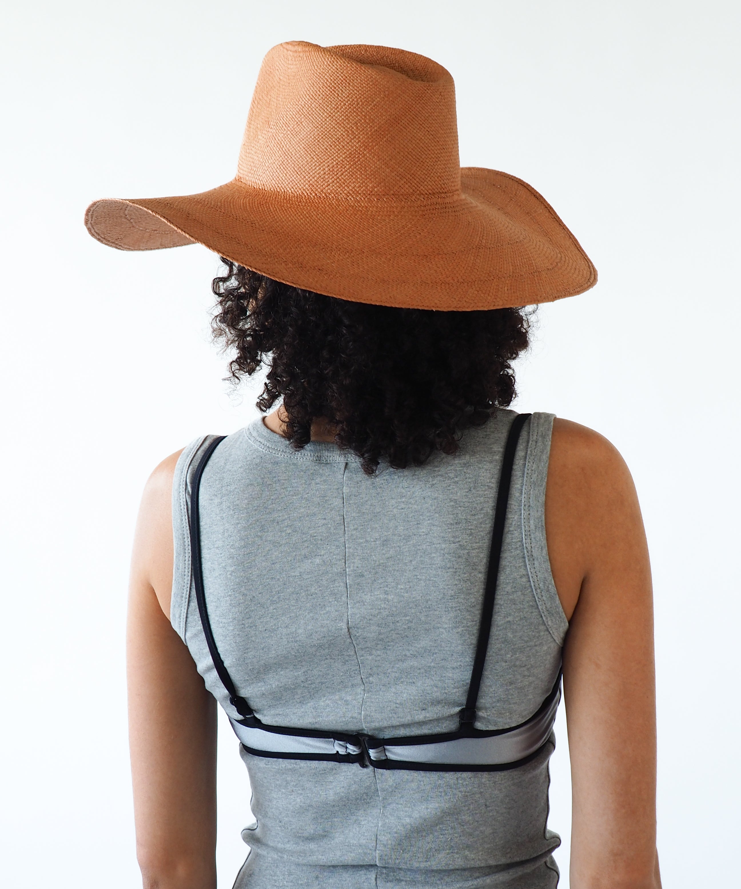 Caro Hat in Umber Brown - CLYDE