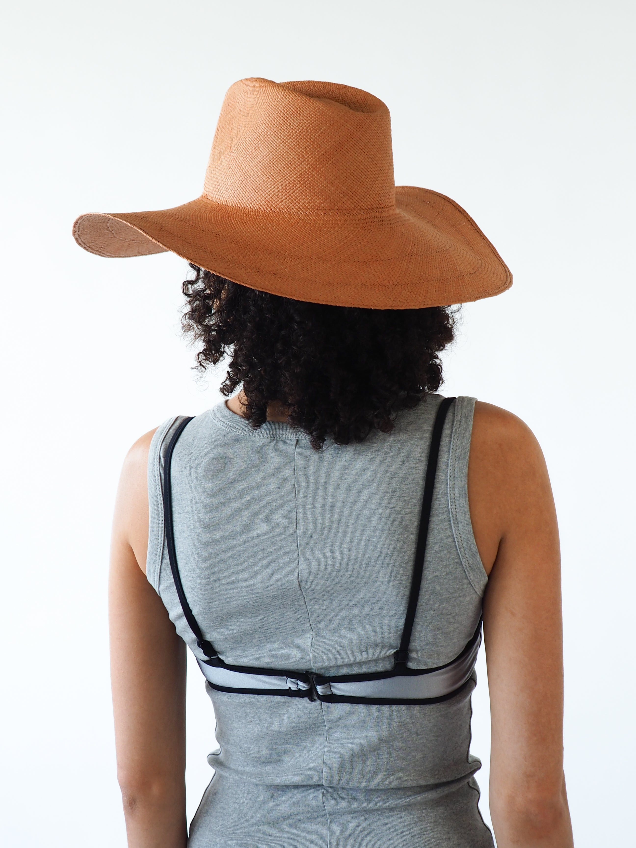 Caro Hat in Umber Brown - CLYDE