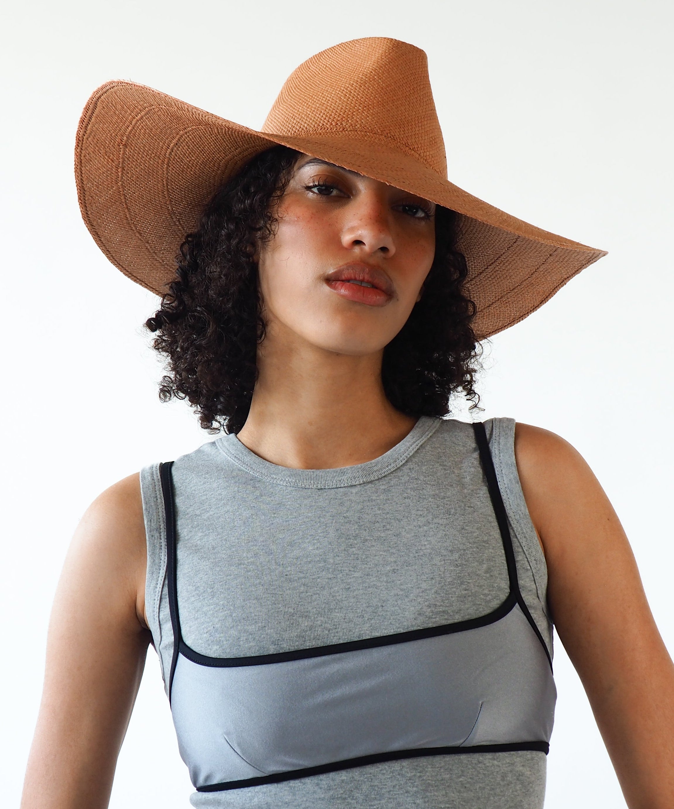 Caro Hat in Umber Brown - CLYDE