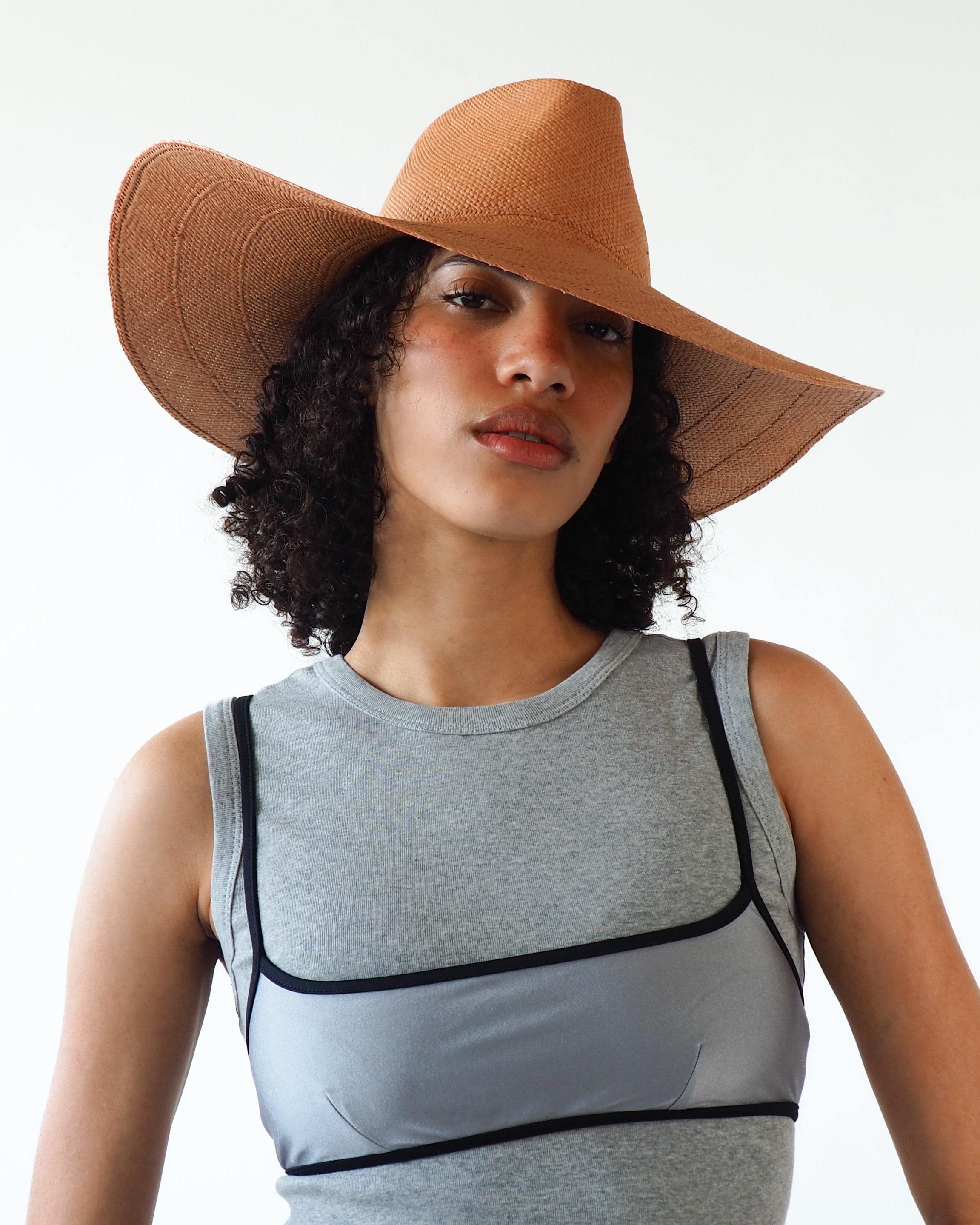 Caro Hat in Umber Brown - CLYDE