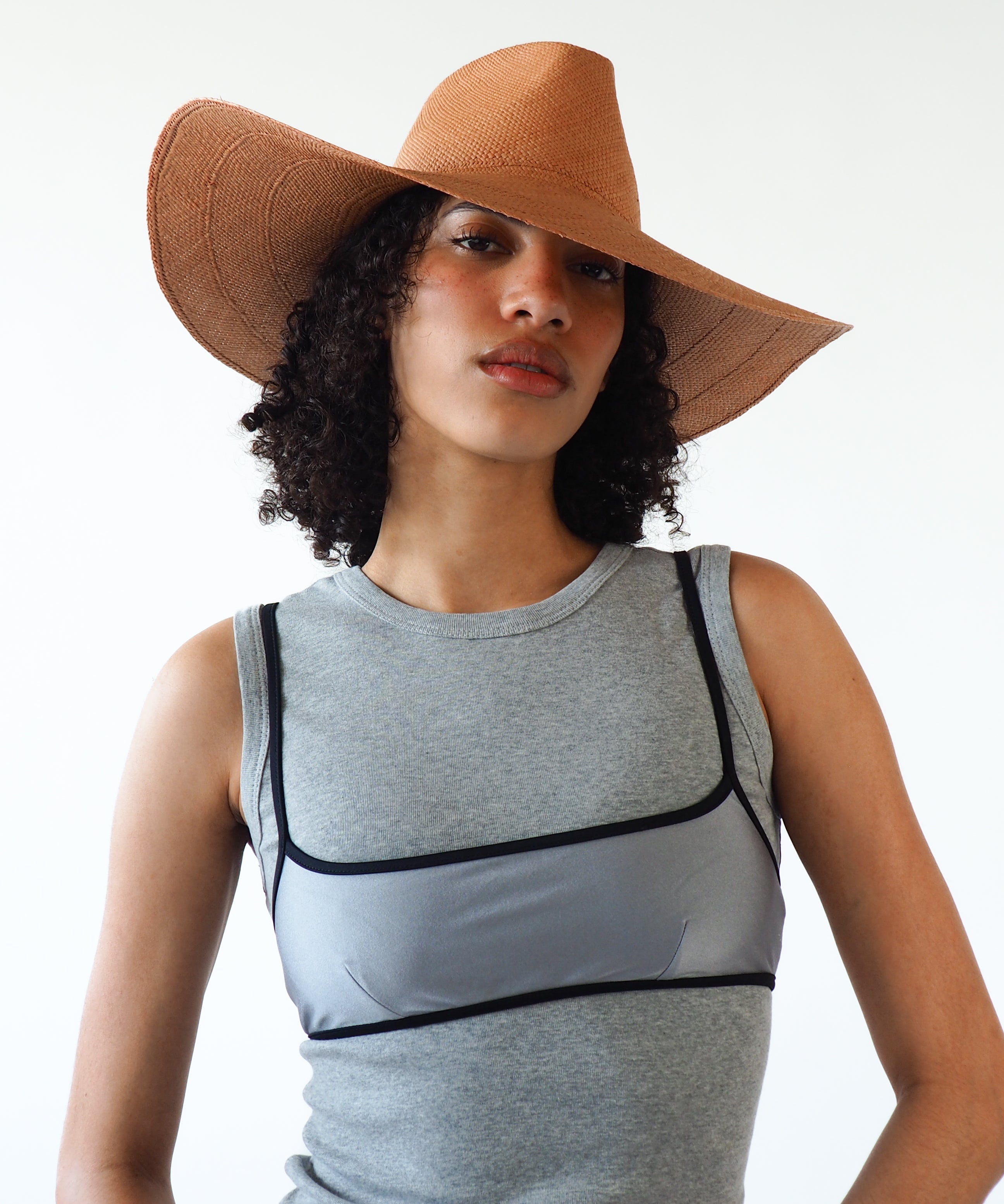 Caro Hat in Umber Brown - CLYDE