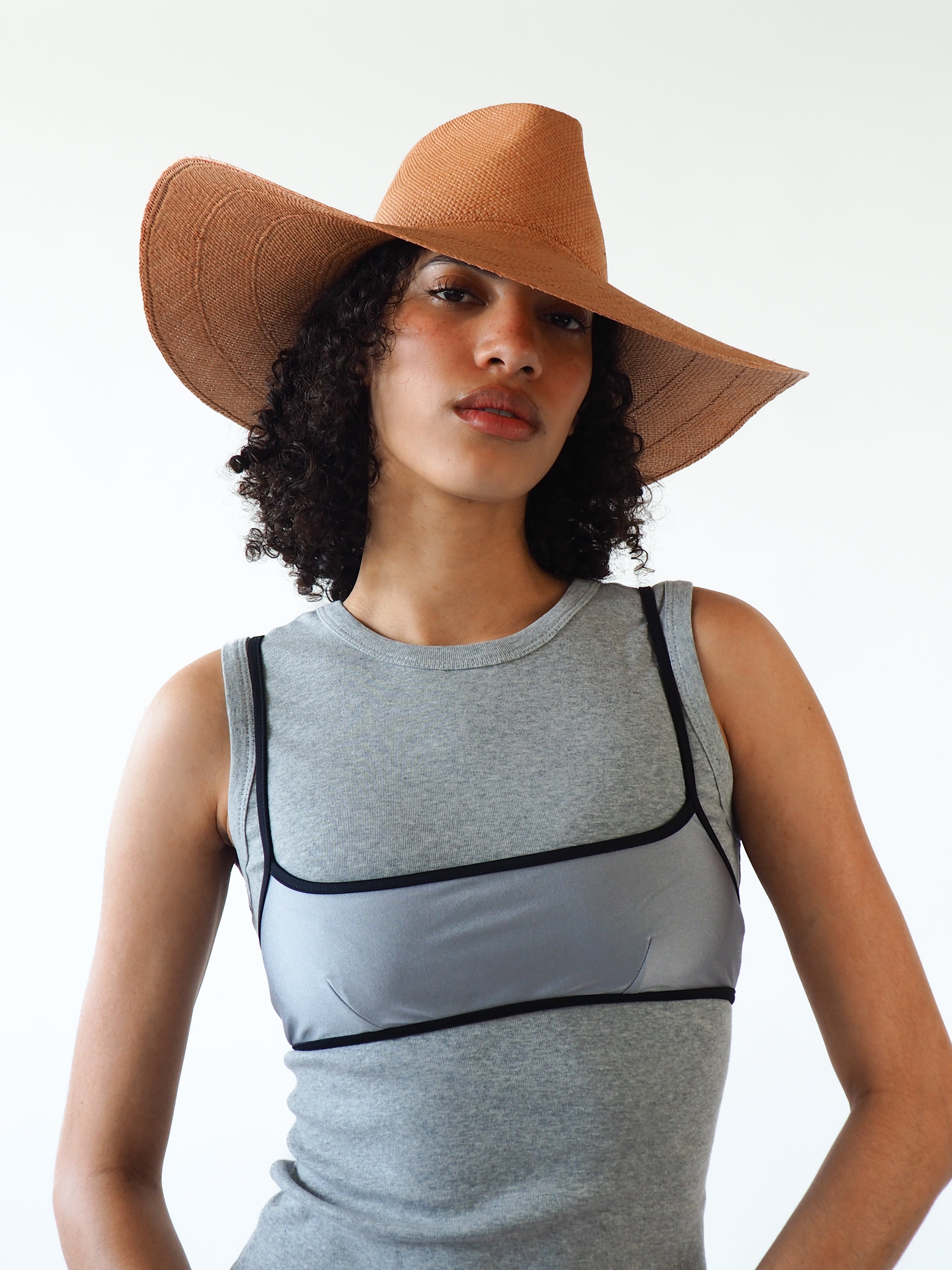Caro Hat in Umber Brown - CLYDE