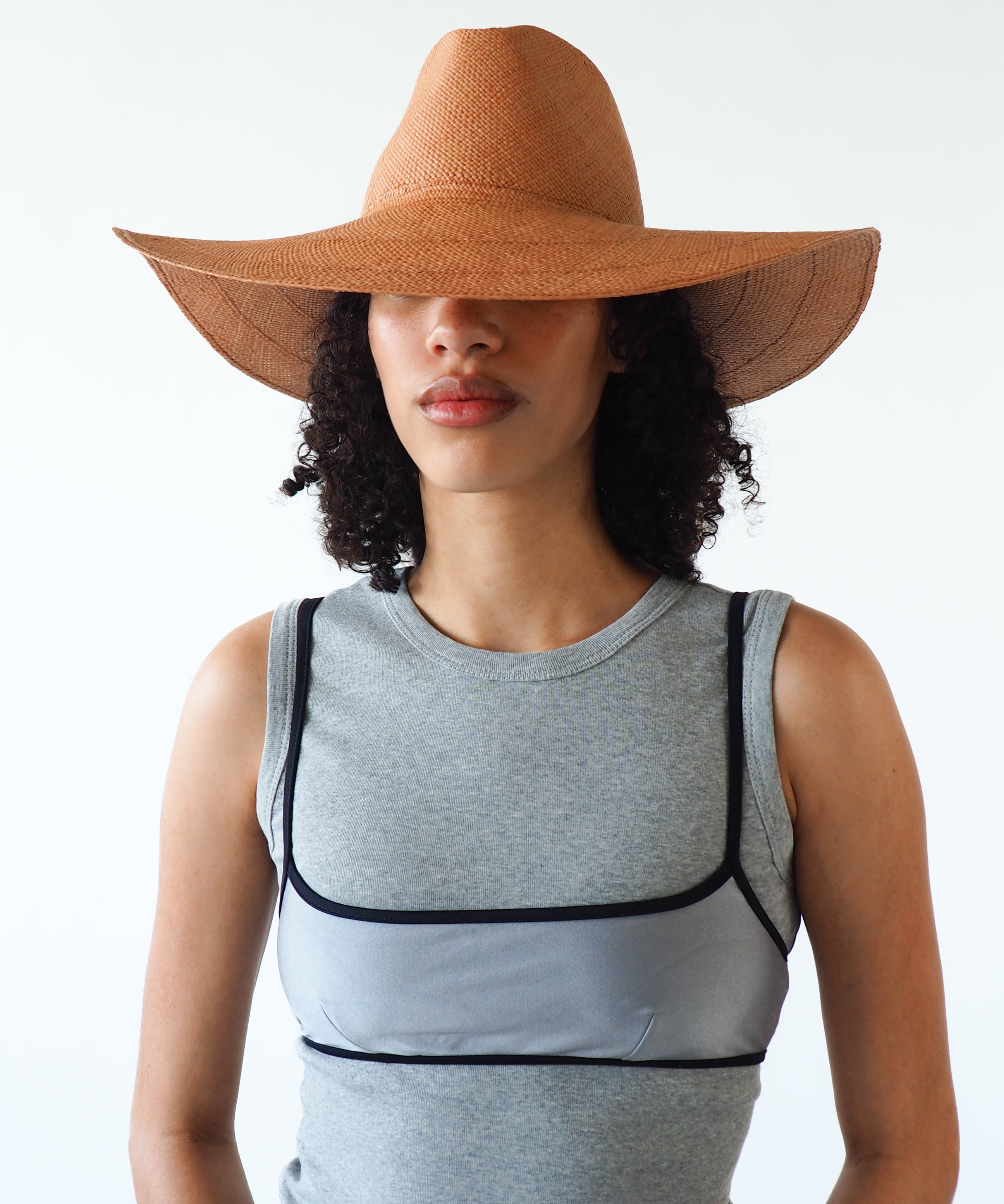 Caro Hat in Umber Brown - CLYDE