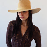 Caro Hat in Crochet Top Ochre