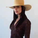 Caro Hat in Crochet Top Ochre