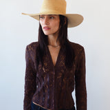 Caro Hat in Crochet Top Ochre