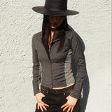 Cielo Hat w. Shade in Black Toquilla Straw - CLYDE