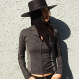 Cielo Hat w. Shade in Black Toquilla Straw - CLYDE