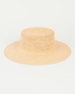 Cielo Hat in Tan Toquilla Straw - CLYDE