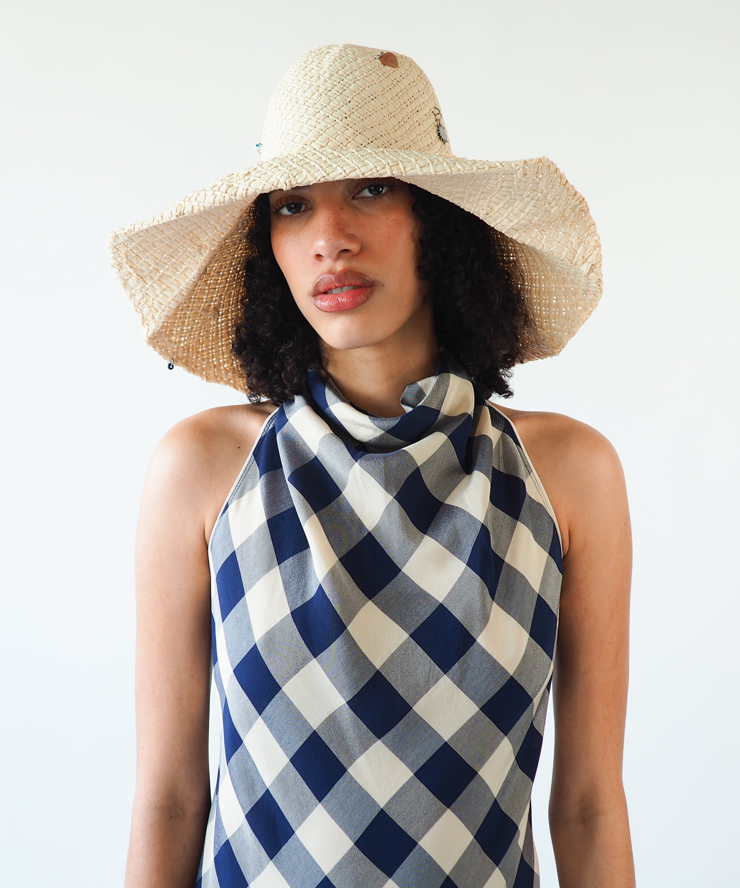 Charm Hat in Cream Toyo Straw - CLYDE