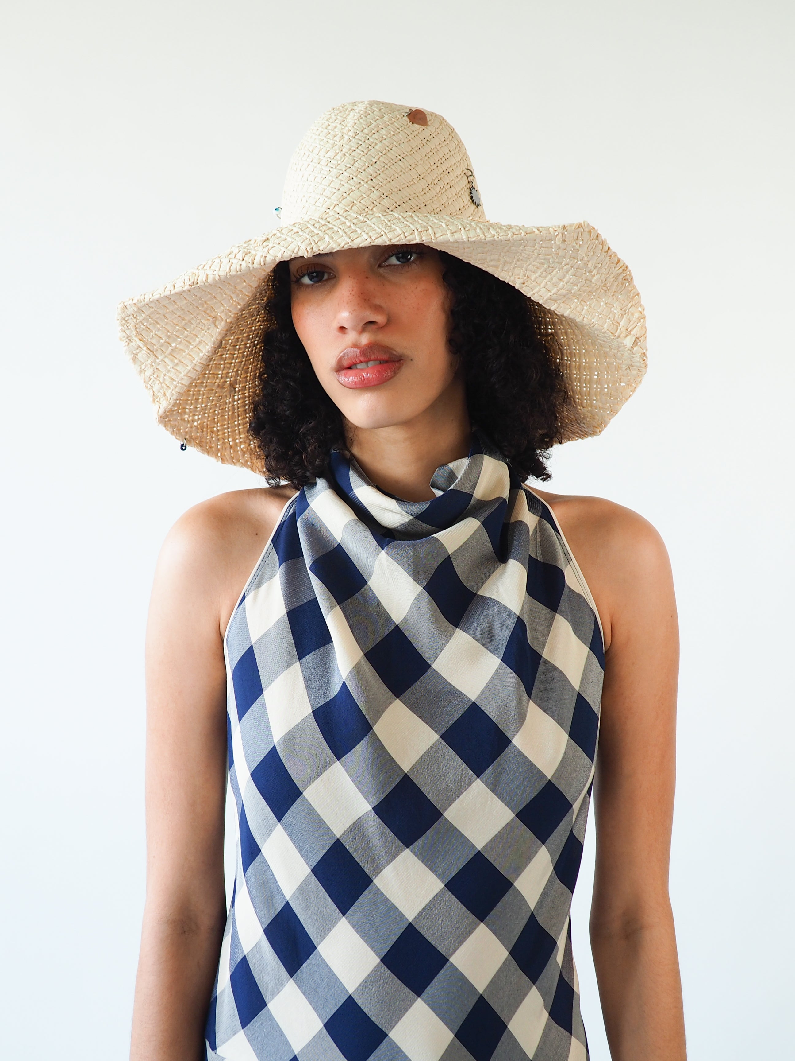 Charm Hat in Cream Toyo Straw - CLYDE