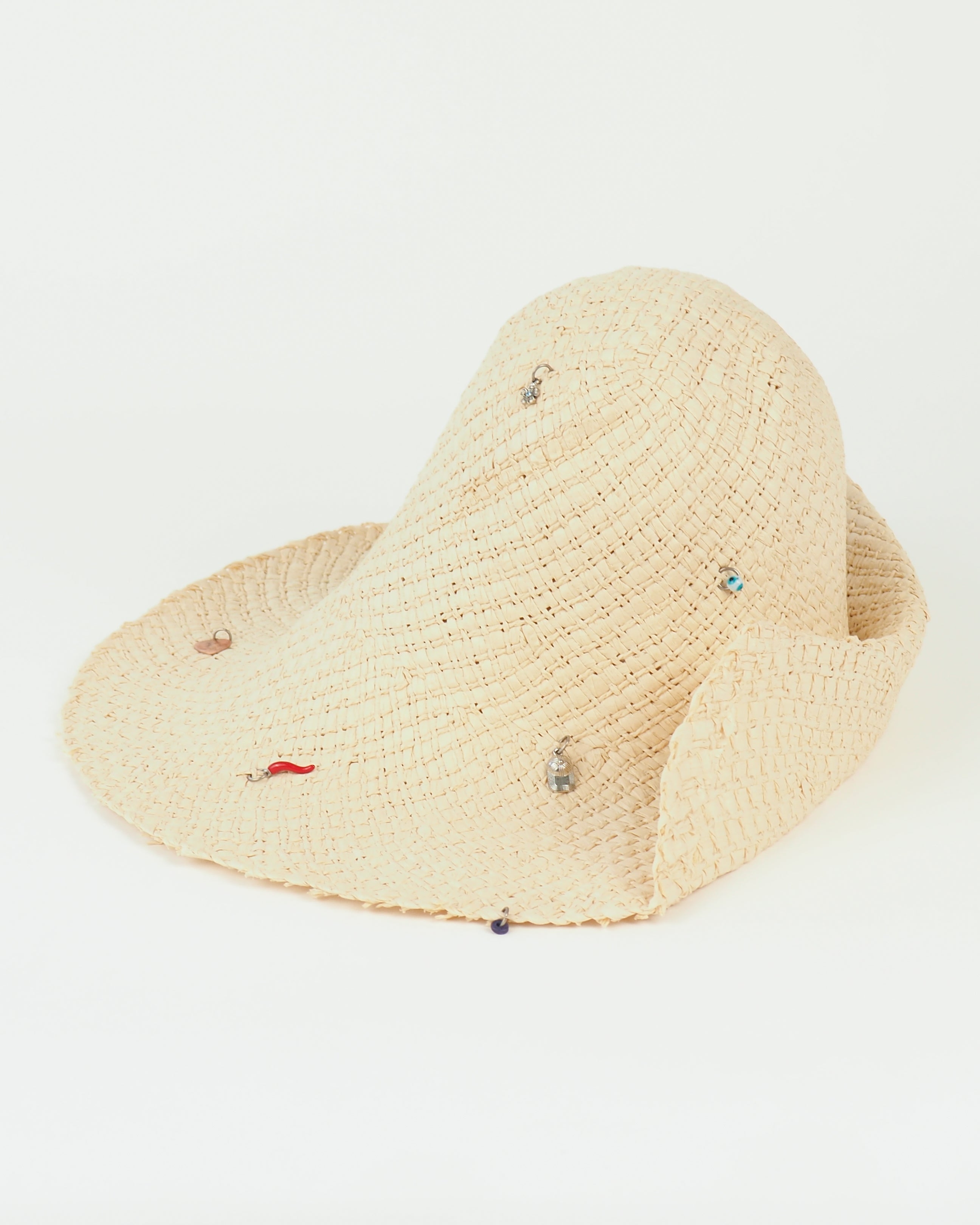 Charm Hat in Cream Toyo Straw - CLYDE
