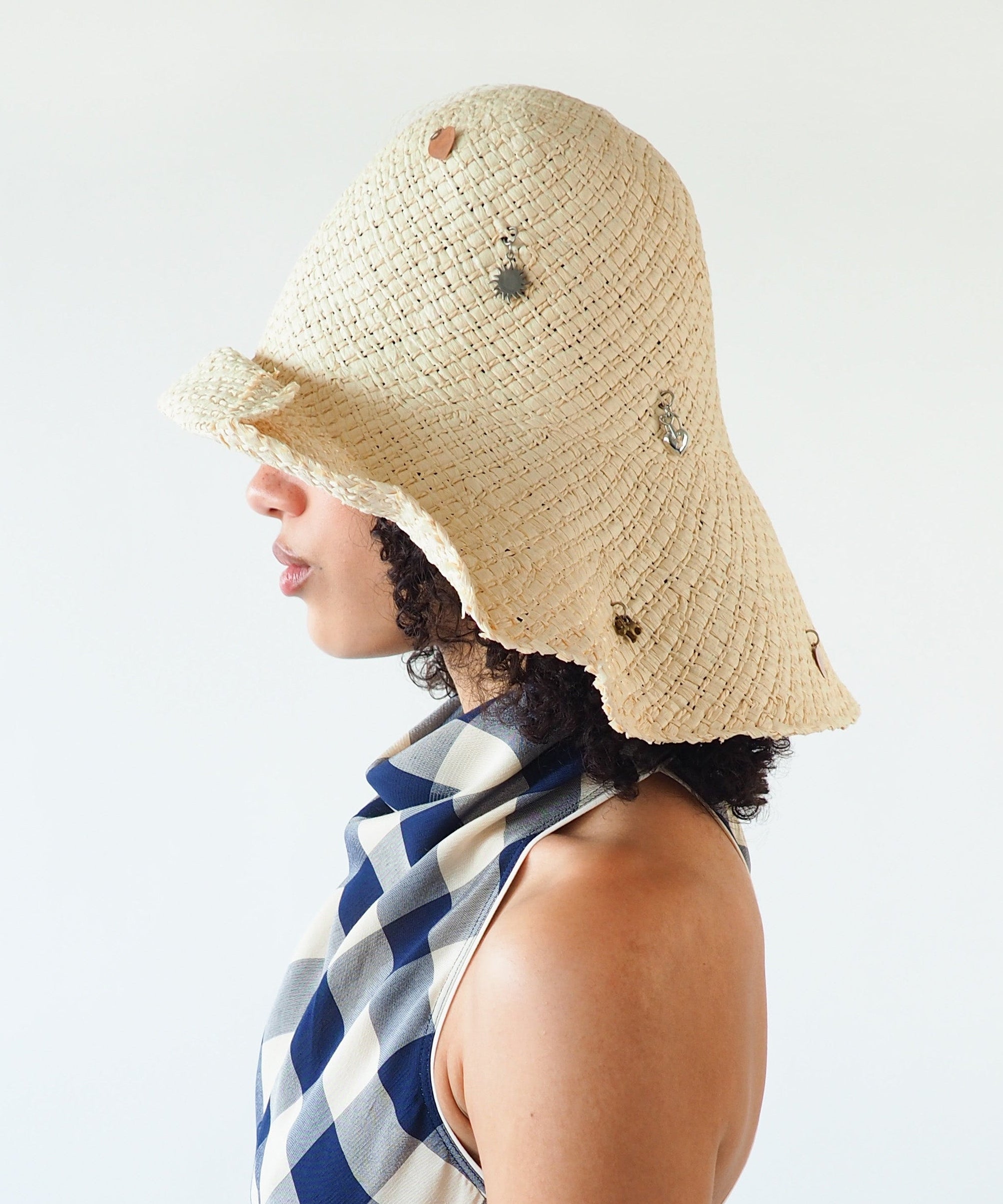 Charm Hat in Cream Toyo Straw - CLYDE